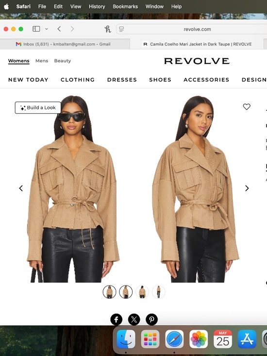Camila Coelho Jackets & Blazers - Camila Coelho Mari Jacket in Dark Taupe